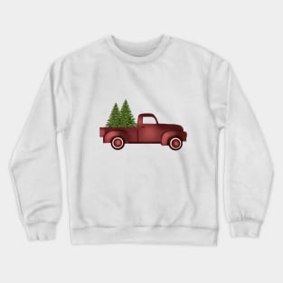 Christmas Tree Farm Truck Country Christmas Crewneck Sweatshirt